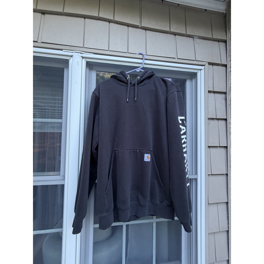 Carhartt Midweight Loose Fit Hoodie black Size medium Graphic Hooded